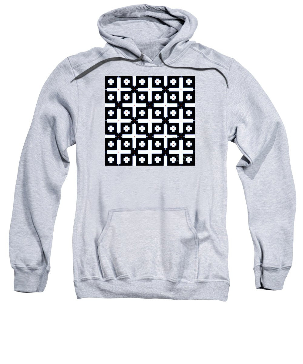 Sweatshirt - Geometric In Black And White