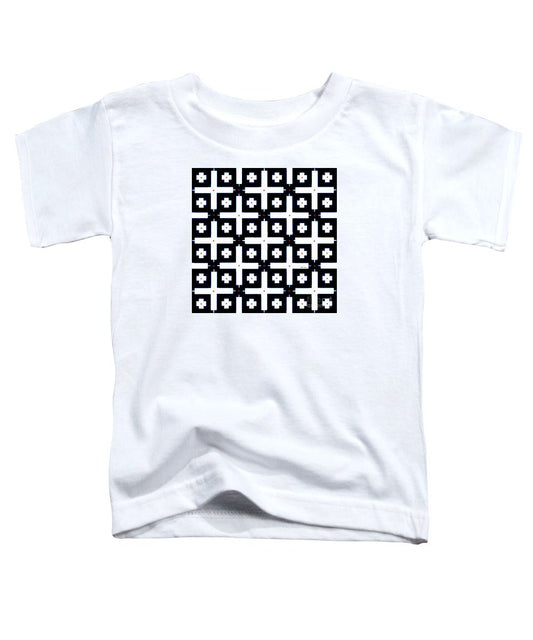 Toddler T-Shirt - Geometric In Black And White