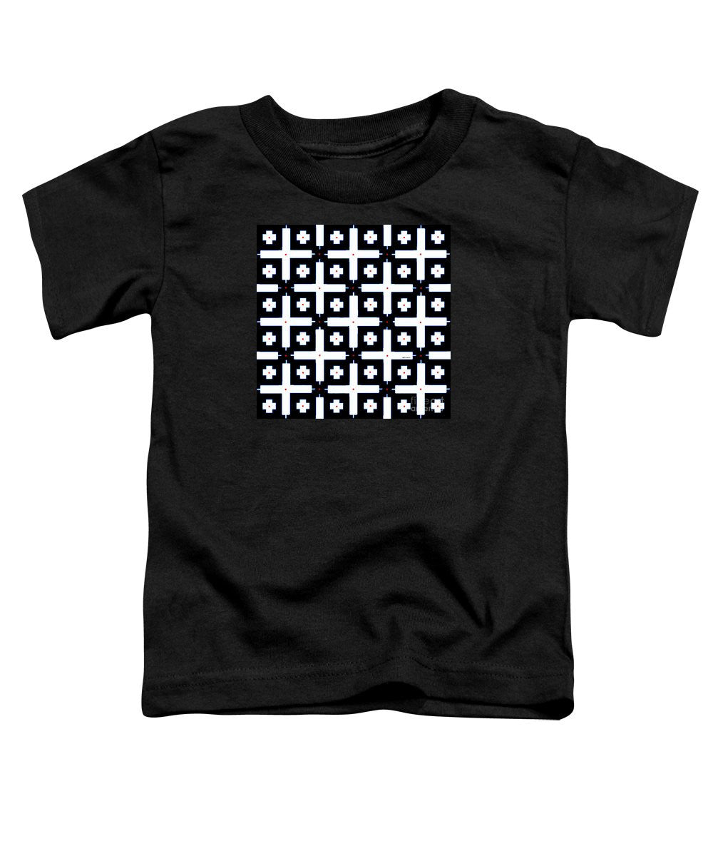 Toddler T-Shirt - Geometric In Black And White