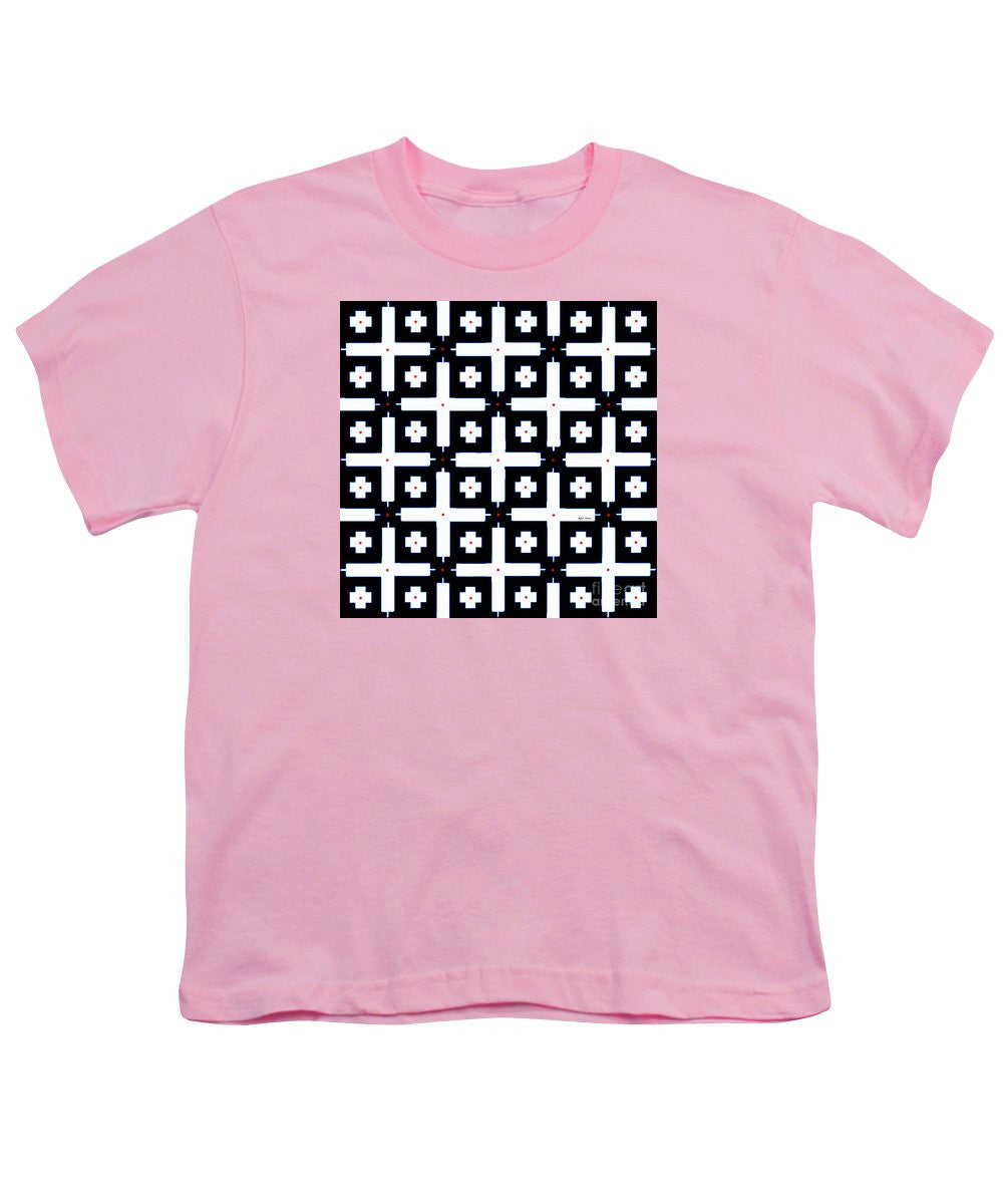 Youth T-Shirt - Geometric In Black And White