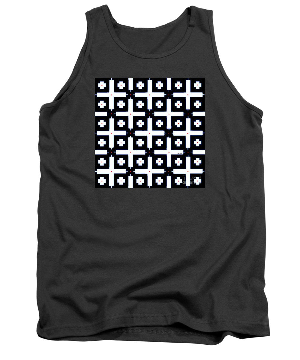 Tank Top - Geometric In Black And White