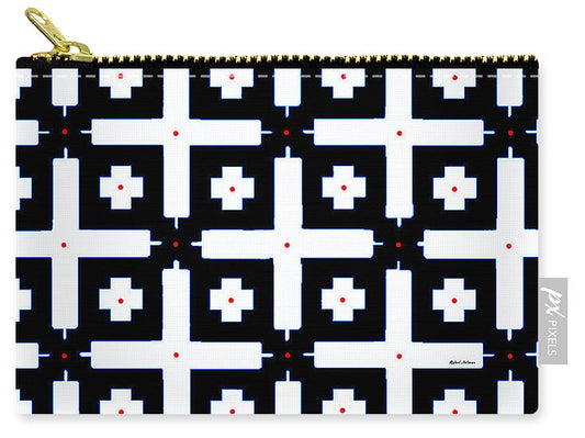 Carry-All Pouch - Geometric In Black And White