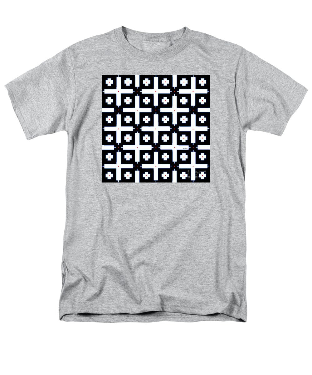 Men's T-Shirt  (Regular Fit) - Geometric In Black And White