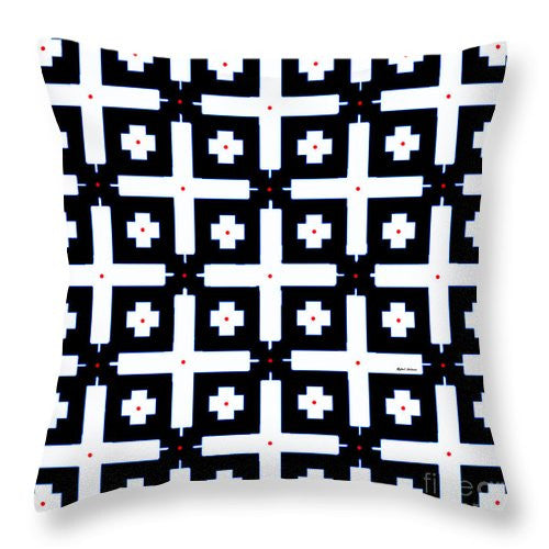 Throw Pillow - Geometric In Black And White