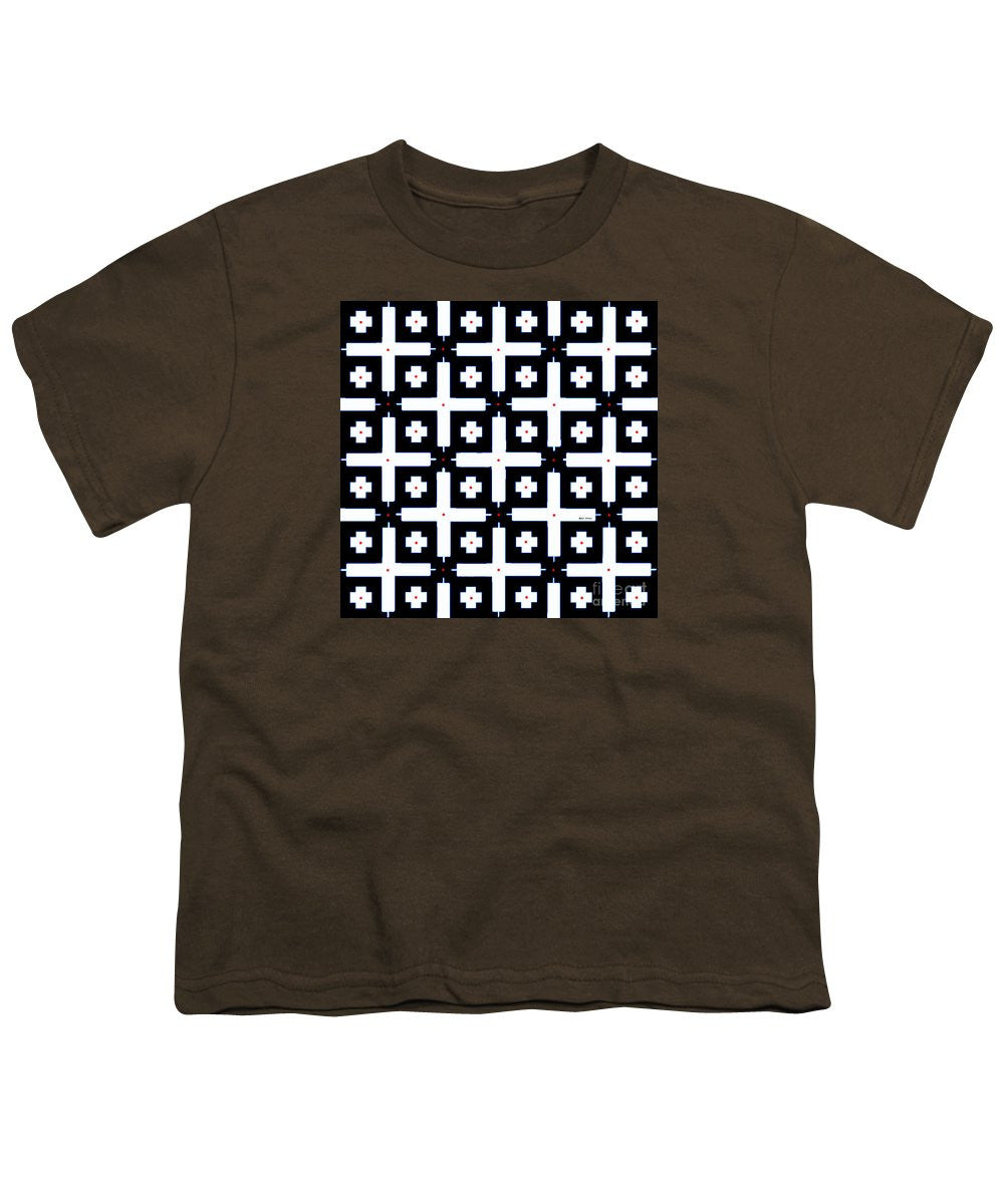 Youth T-Shirt - Geometric In Black And White