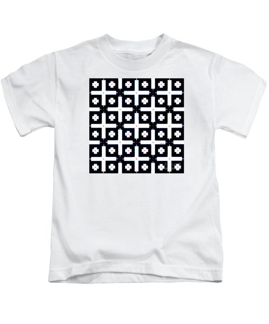 Kids T-Shirt - Geometric In Black And White