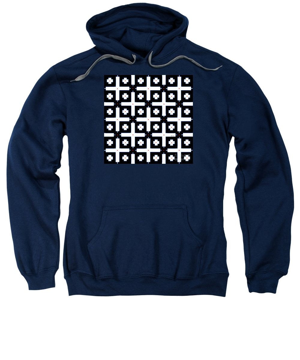 Sweatshirt - Geometric In Black And White