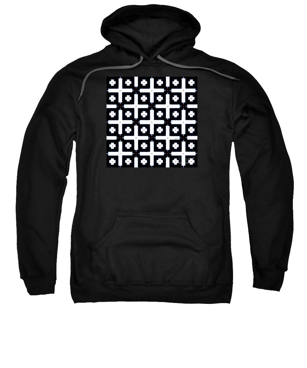 Sweatshirt - Geometric In Black And White