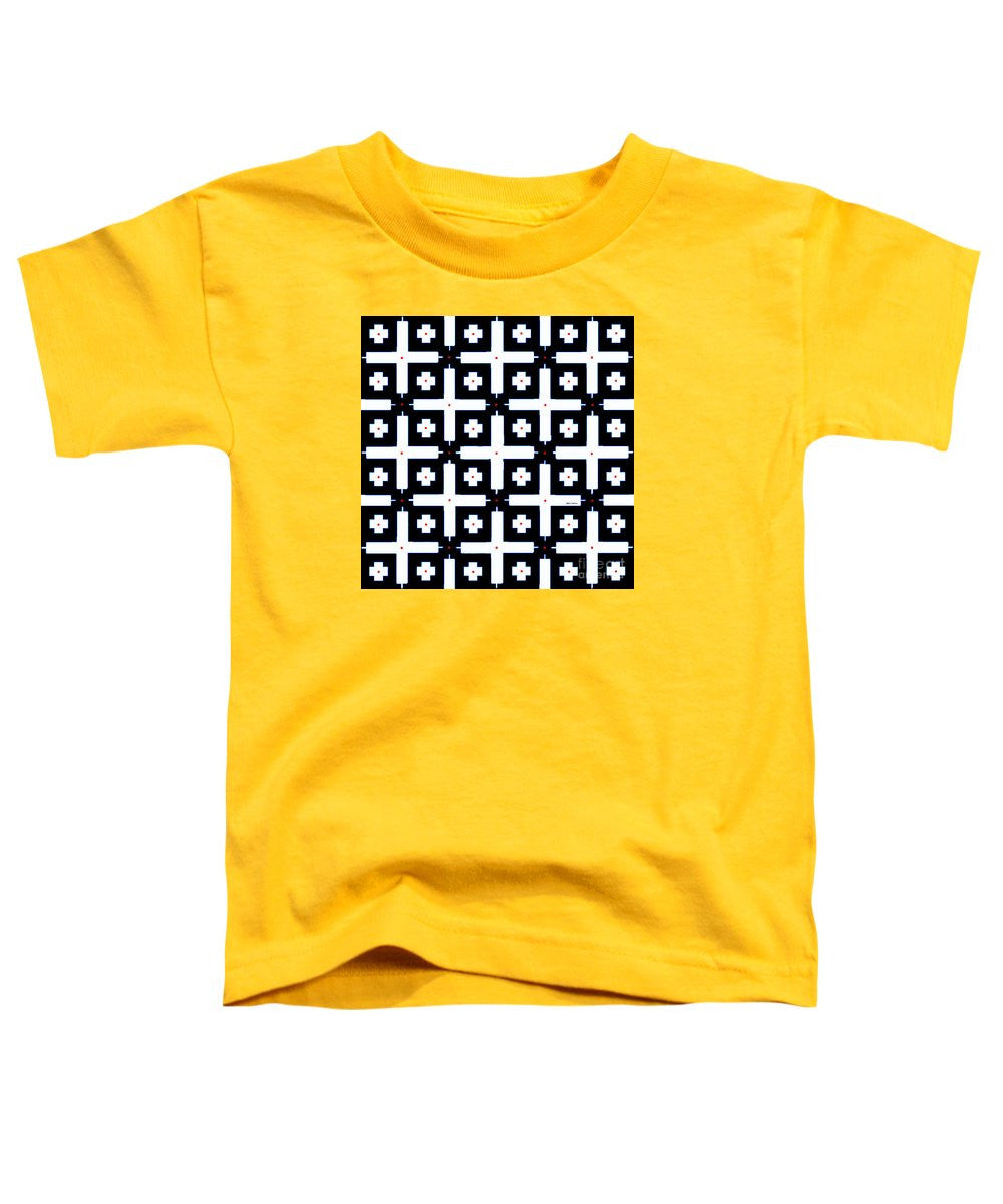 Toddler T-Shirt - Geometric In Black And White