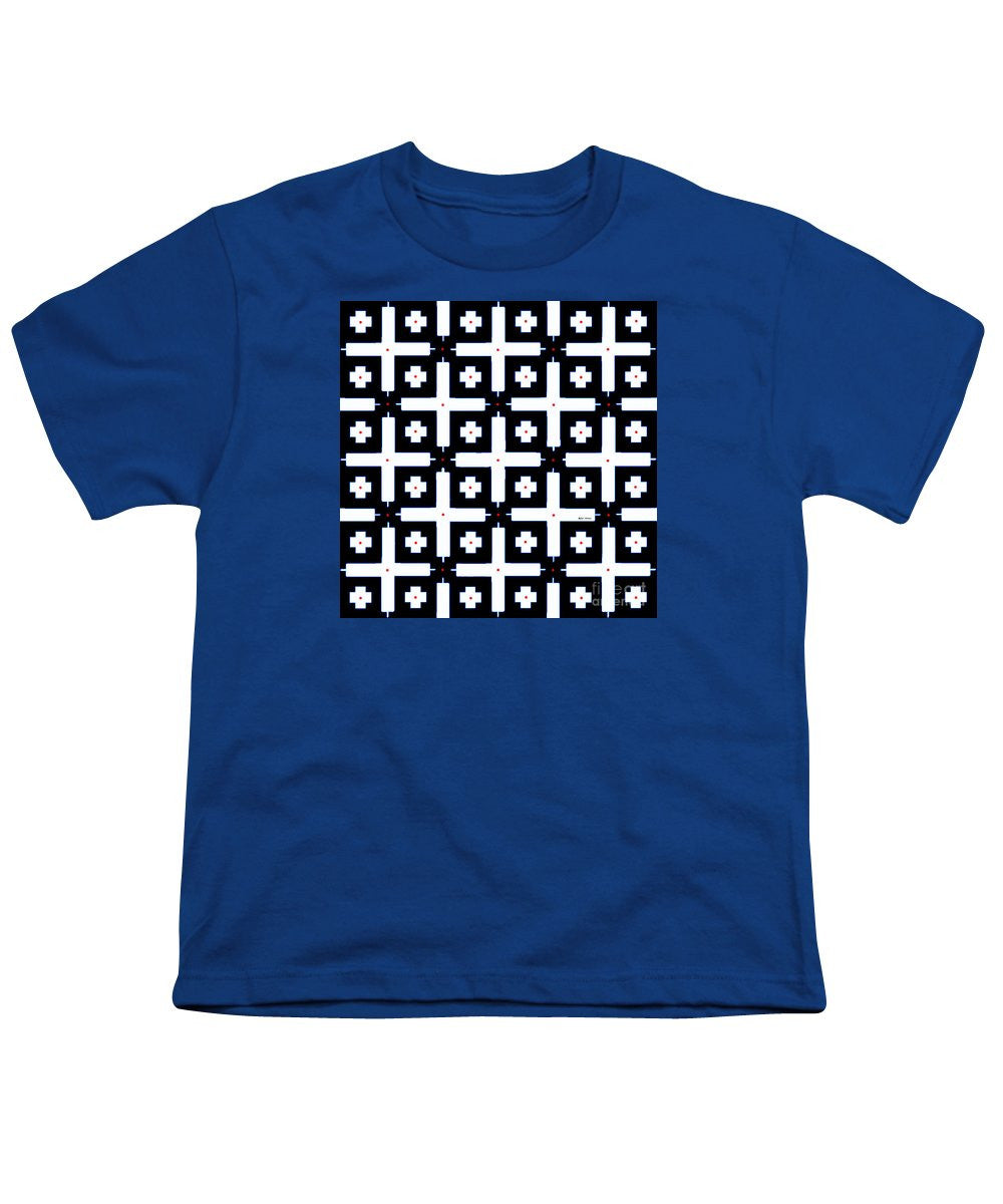 Youth T-Shirt - Geometric In Black And White