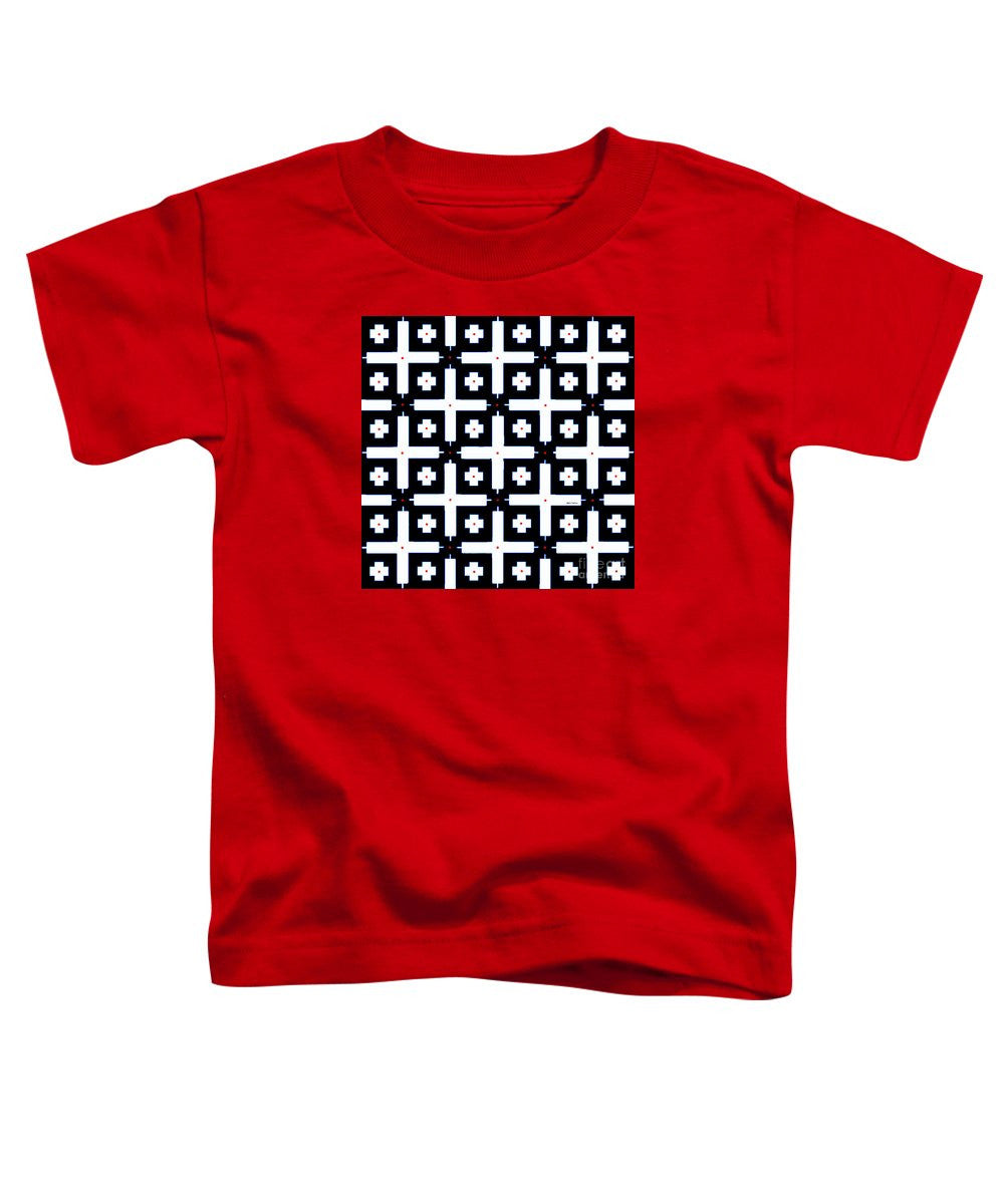 Toddler T-Shirt - Geometric In Black And White