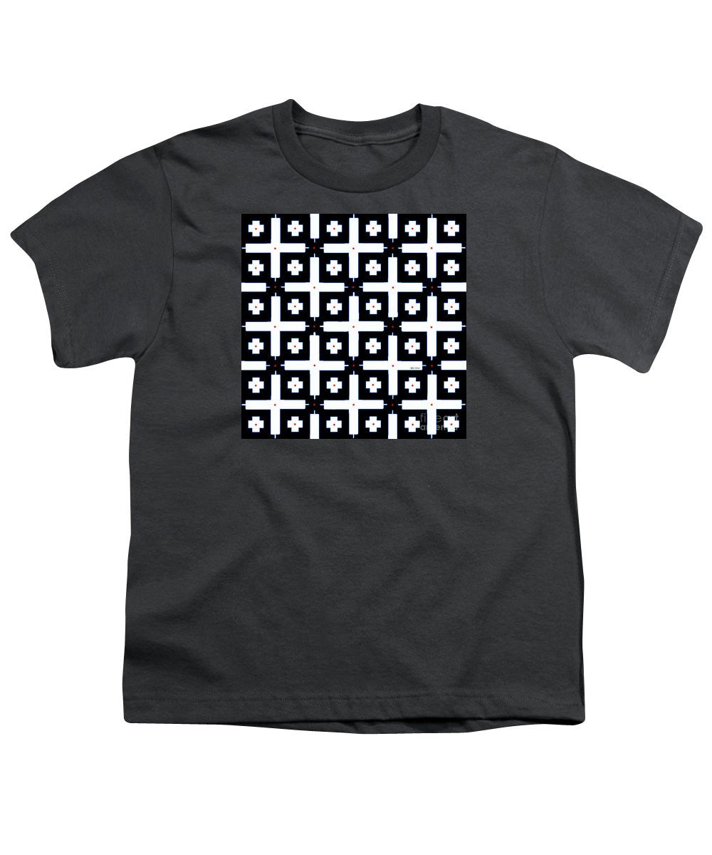 Youth T-Shirt - Geometric In Black And White