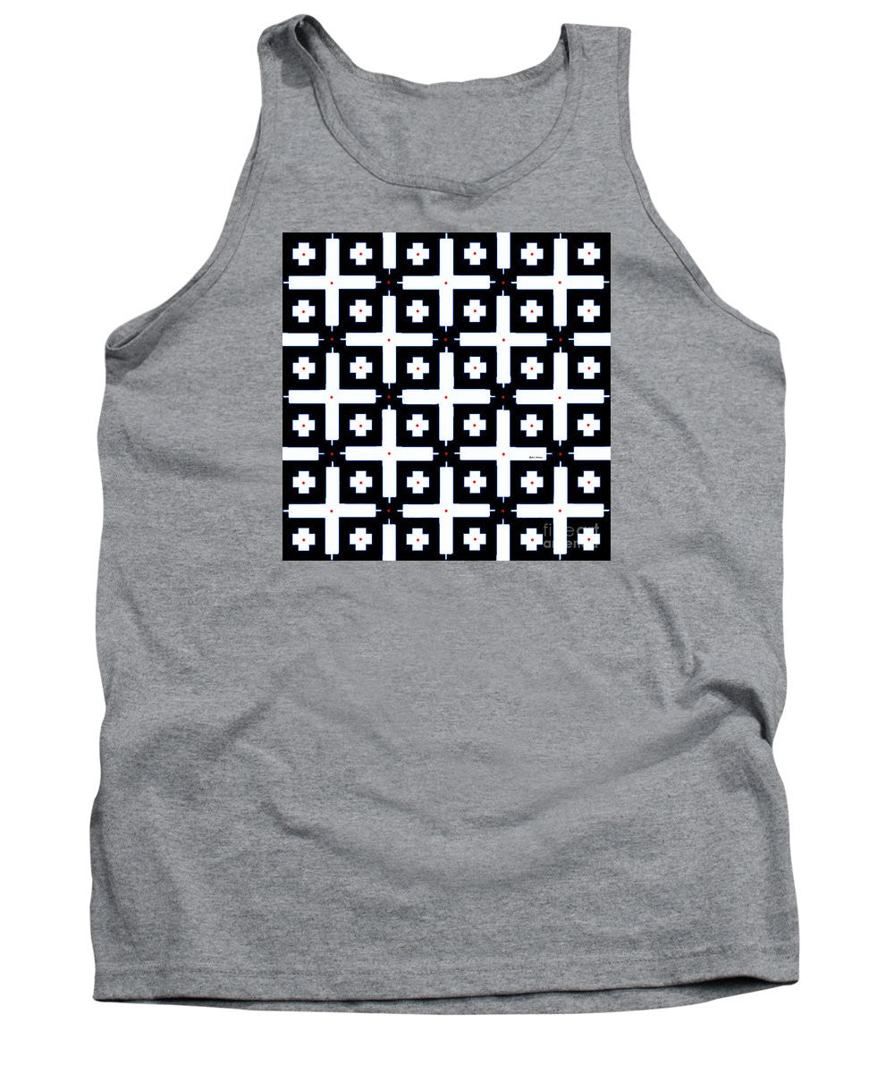 Tank Top - Geometric In Black And White