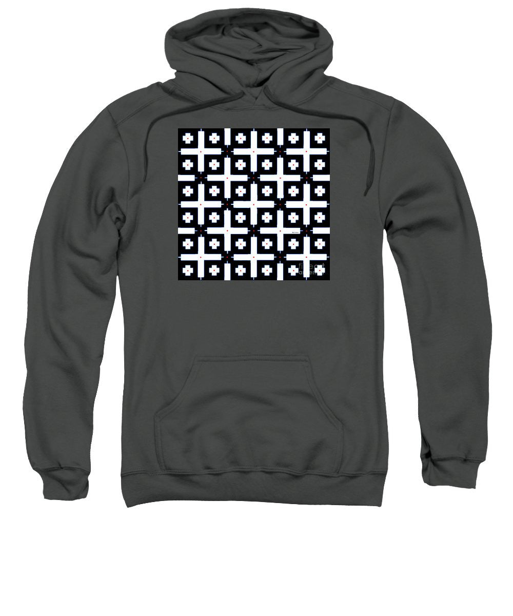 Sweatshirt - Geometric In Black And White