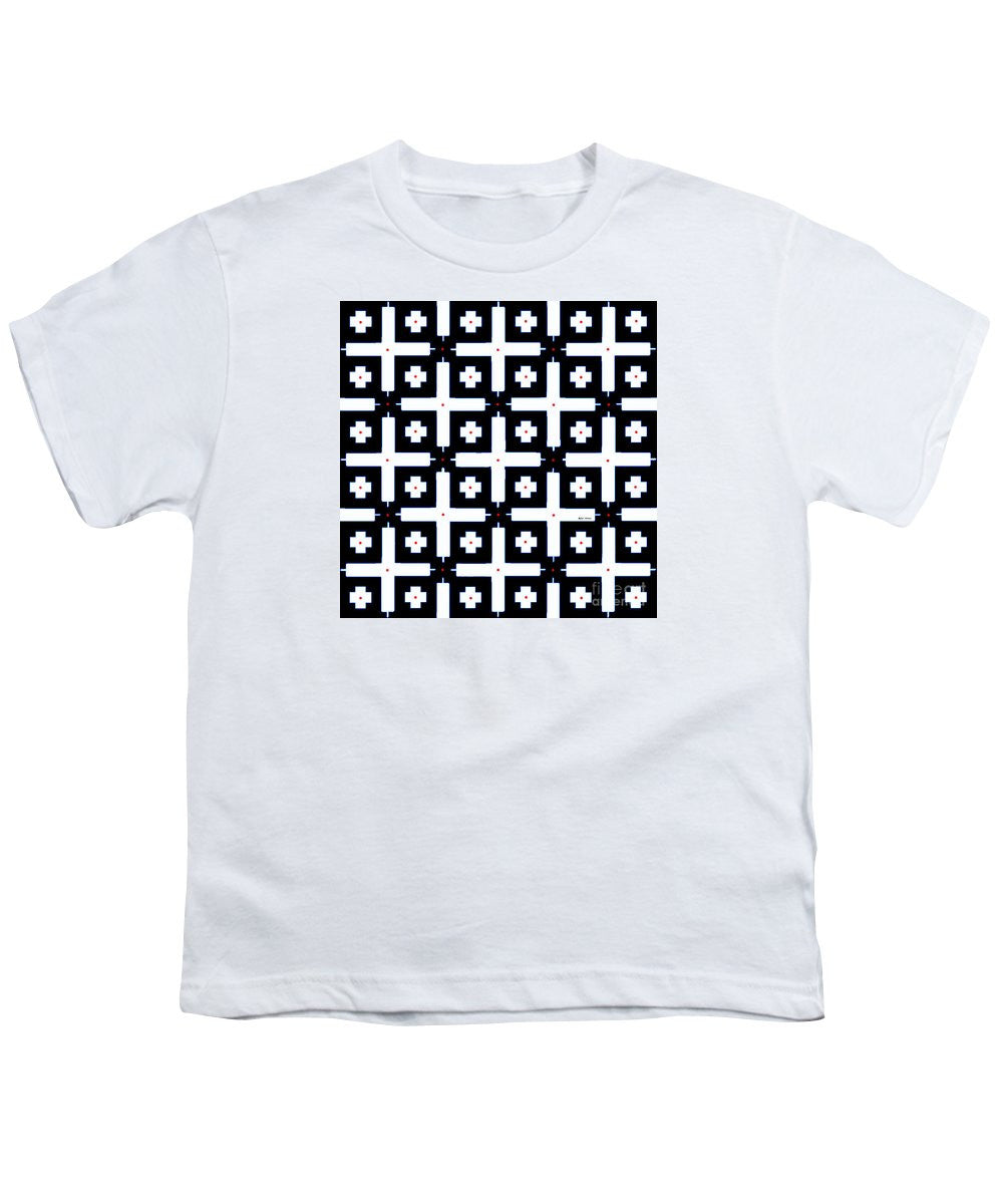 Youth T-Shirt - Geometric In Black And White