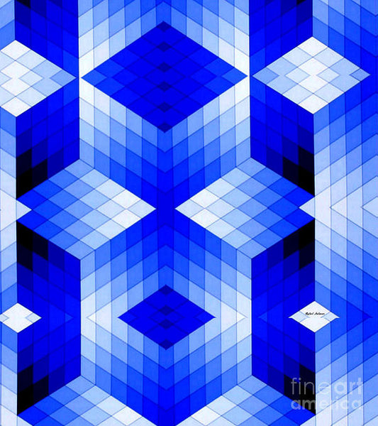 Art Print - Geometric In Blue