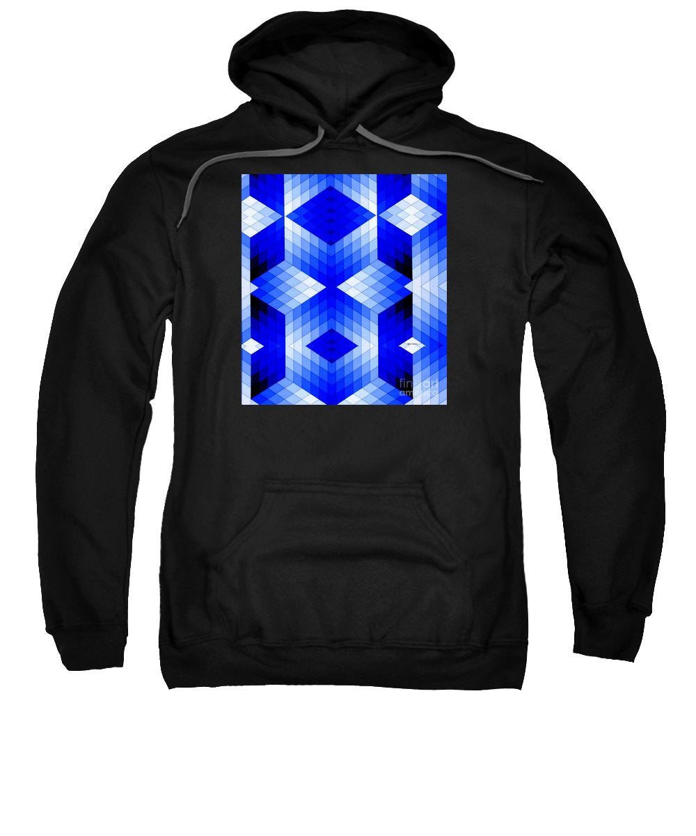 Sweatshirt - Geometric In Blue