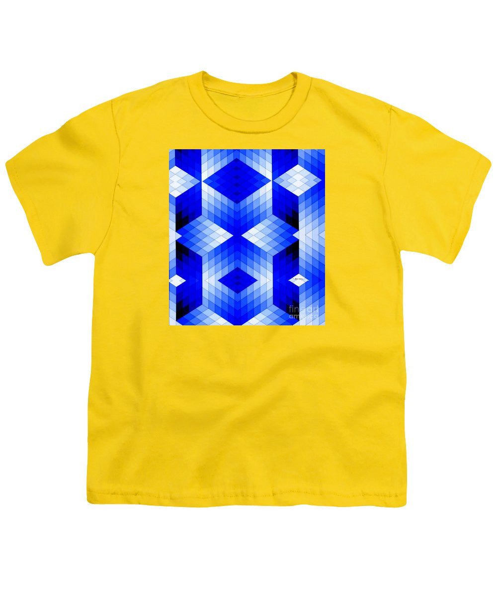 Youth T-Shirt - Geometric In Blue