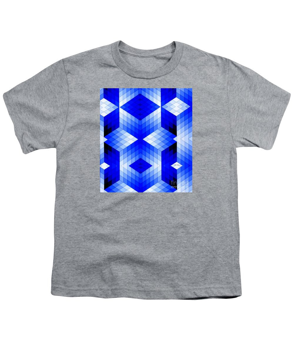 Youth T-Shirt - Geometric In Blue