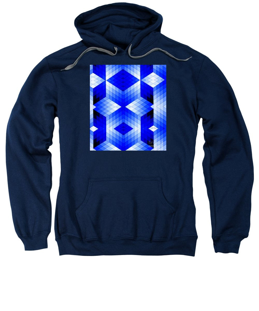 Sweatshirt - Geometric In Blue