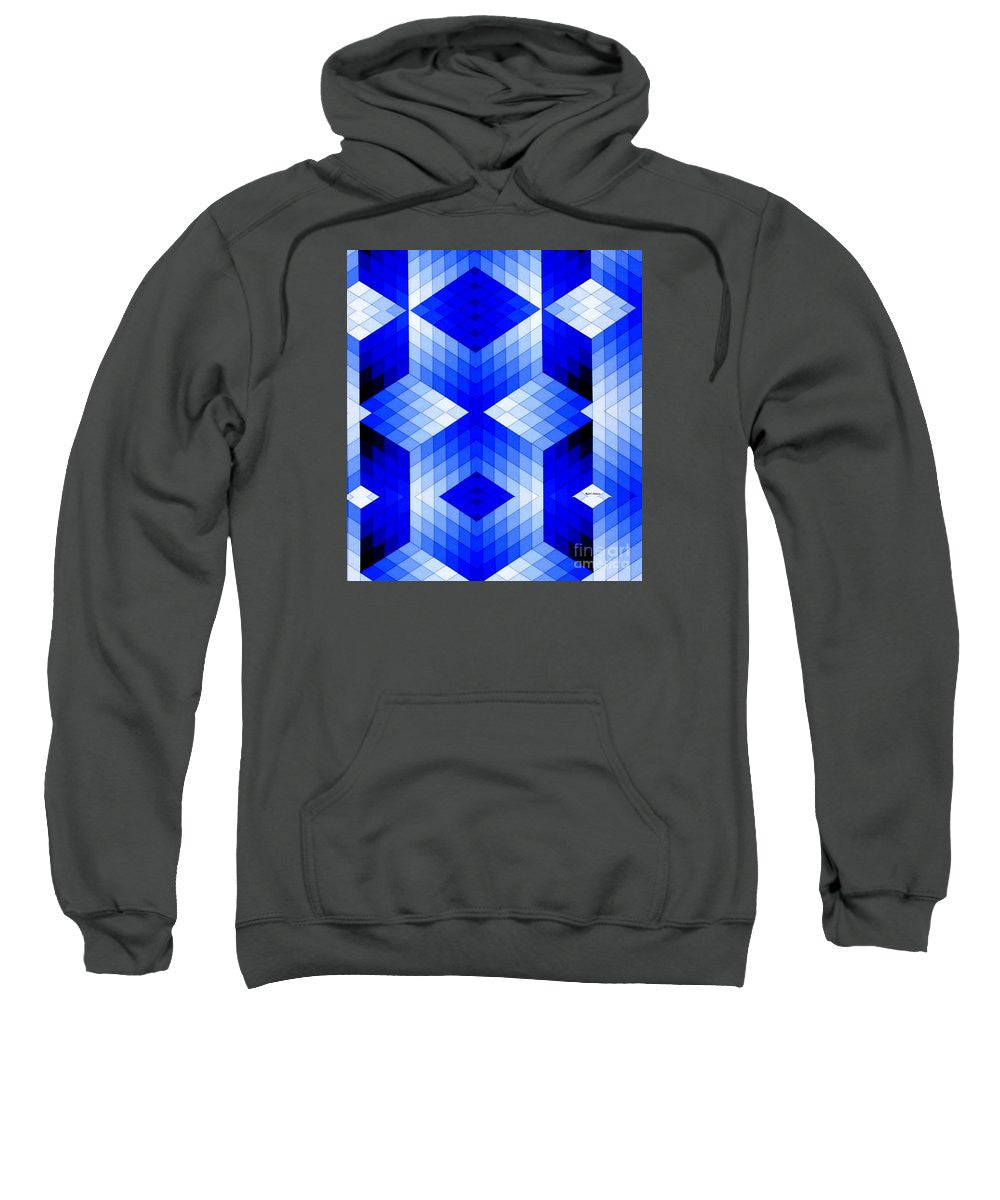 Sweatshirt - Geometric In Blue