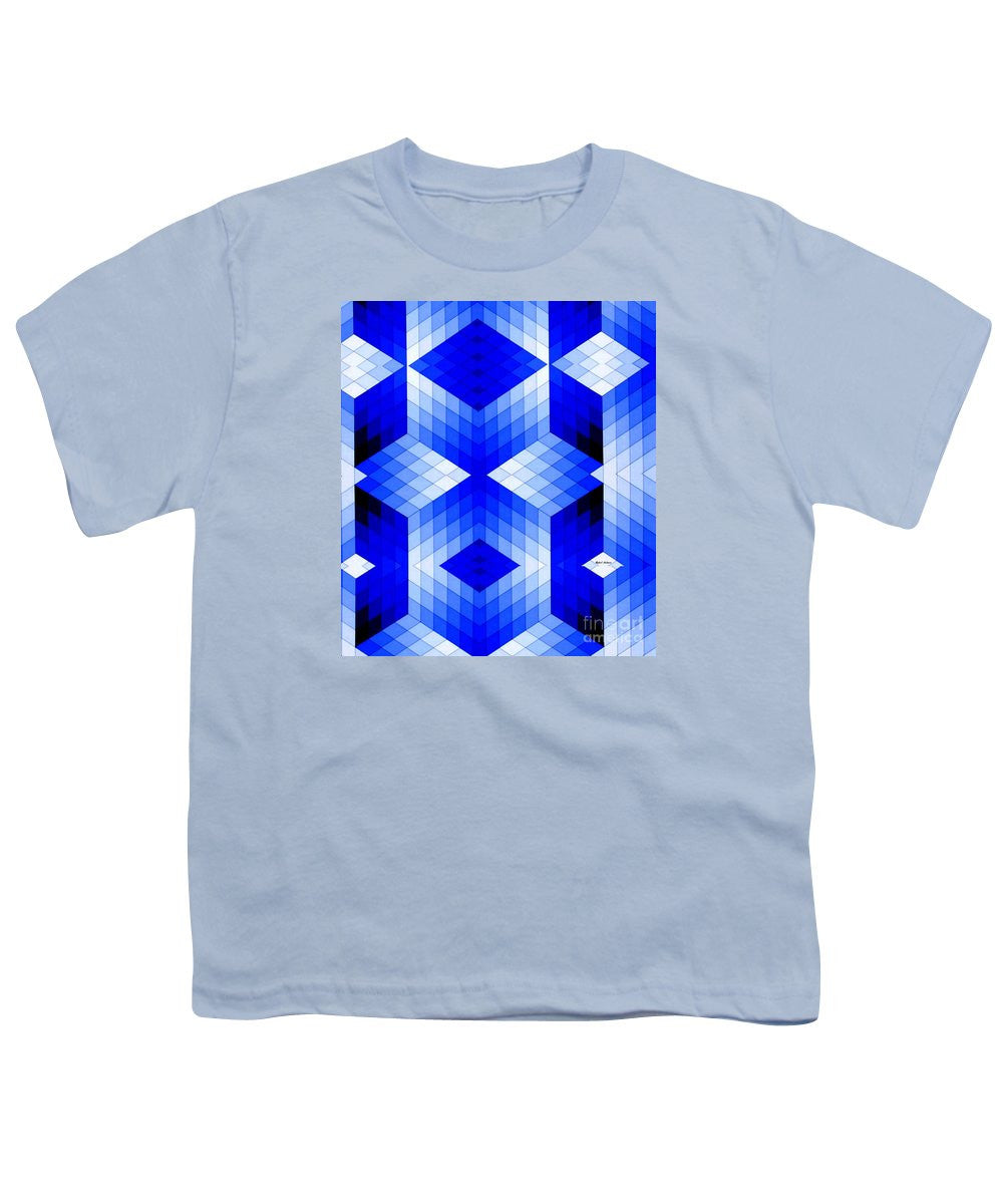 Youth T-Shirt - Geometric In Blue