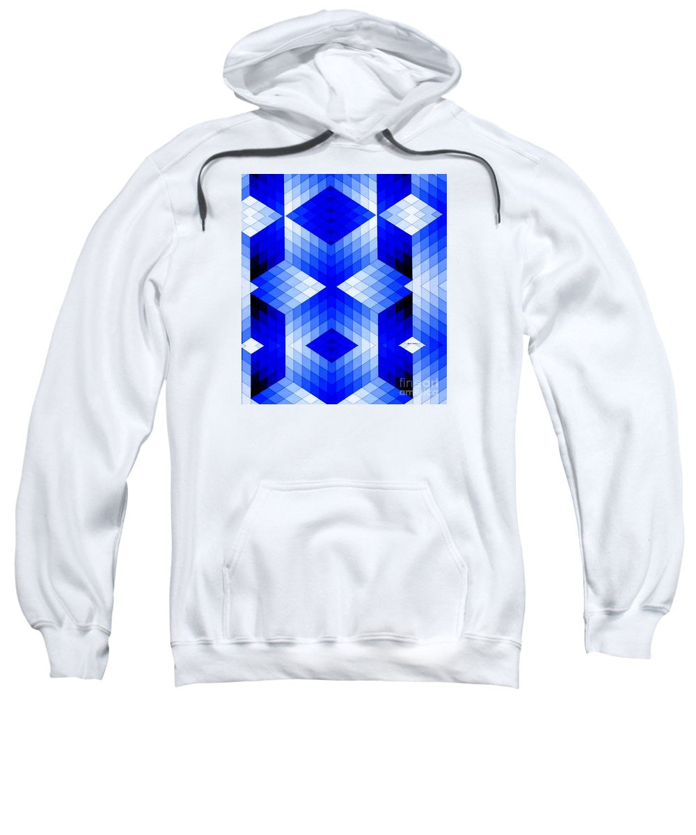 Sweatshirt - Geometric In Blue