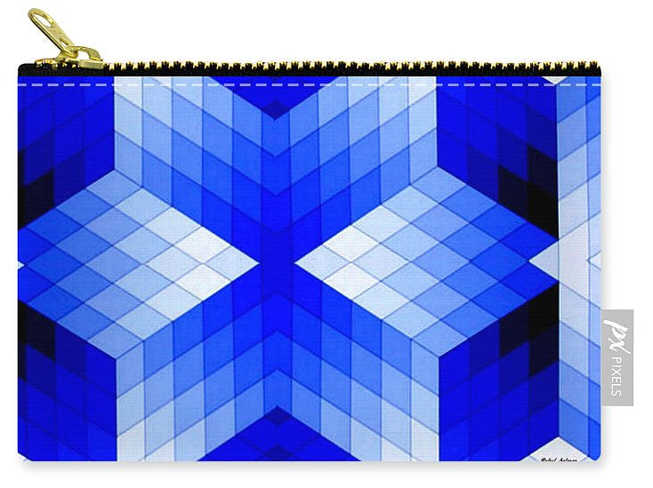 Carry-All Pouch - Geometric In Blue