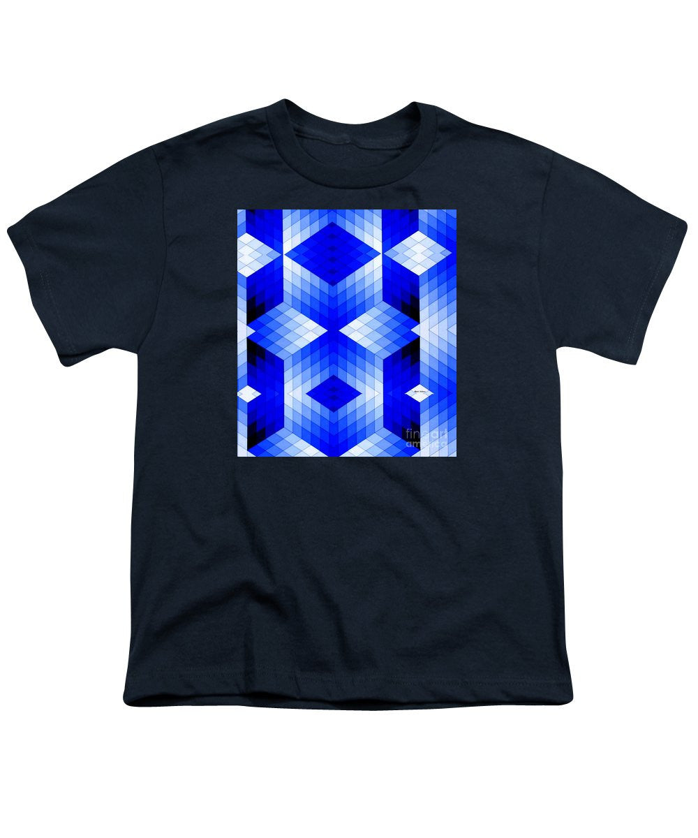 Youth T-Shirt - Geometric In Blue