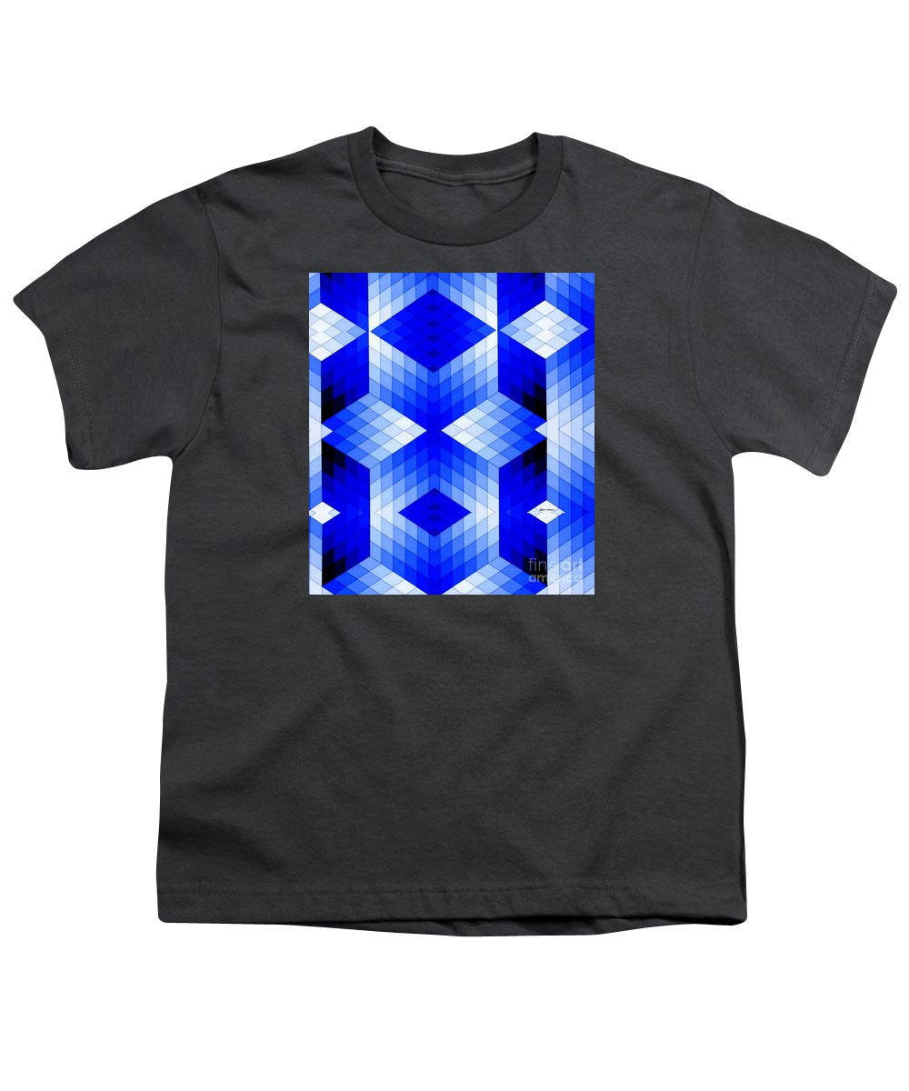 Youth T-Shirt - Geometric In Blue