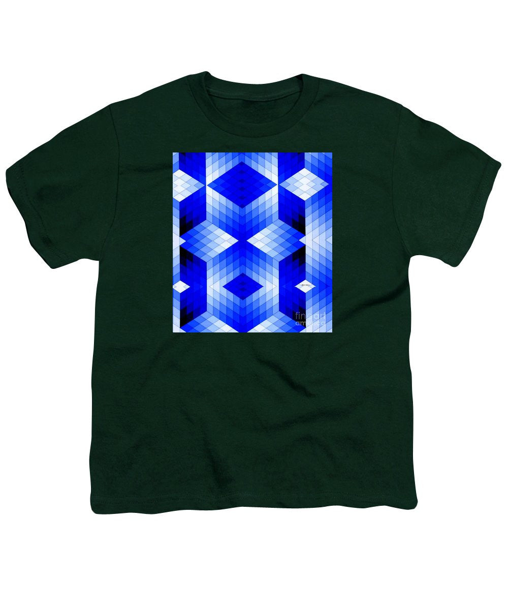 Youth T-Shirt - Geometric In Blue