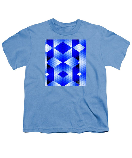 Youth T-Shirt - Geometric In Blue