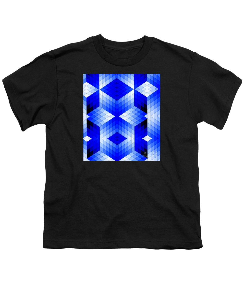 Youth T-Shirt - Geometric In Blue