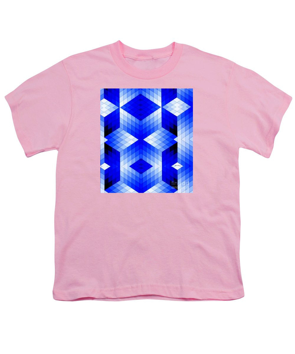 Youth T-Shirt - Geometric In Blue