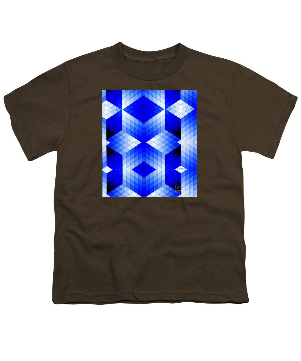 Youth T-Shirt - Geometric In Blue