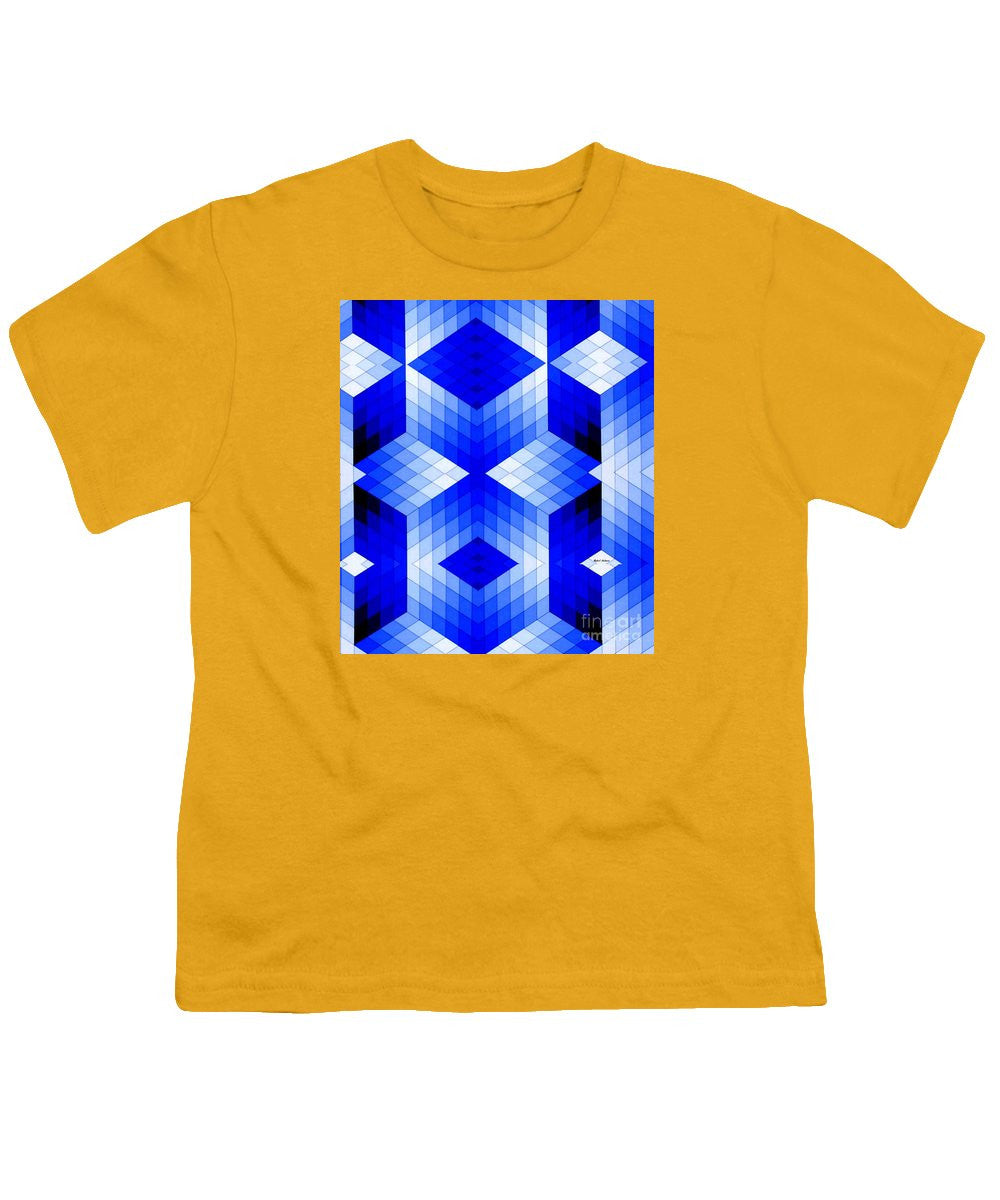 Youth T-Shirt - Geometric In Blue