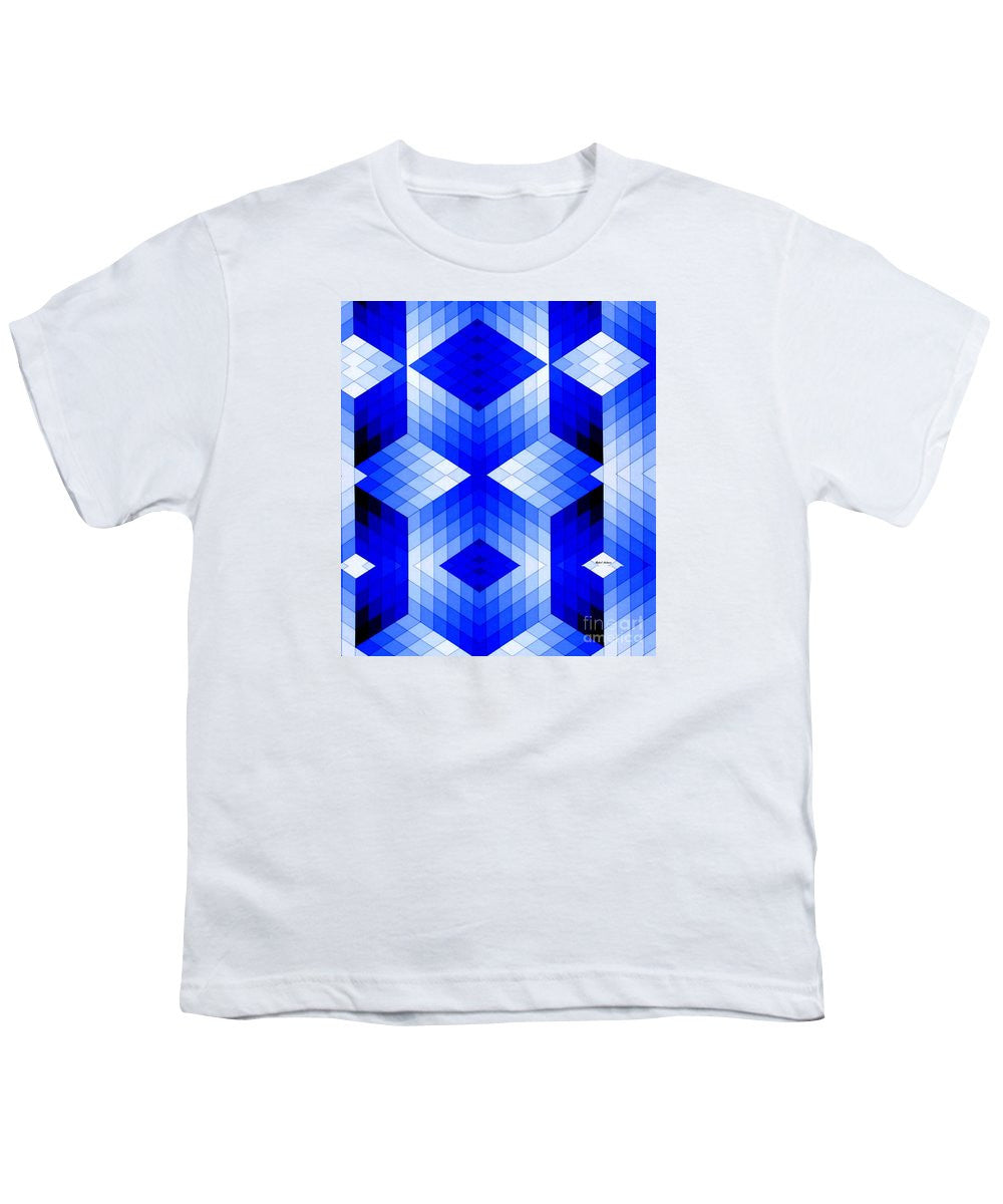 Youth T-Shirt - Geometric In Blue