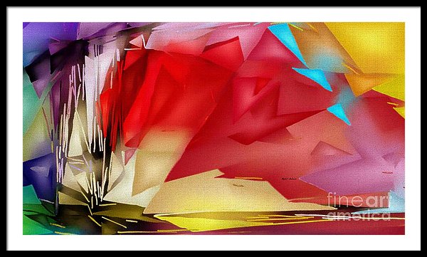 Geometric Rainbow - Framed Print