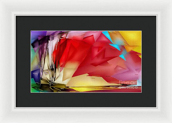 Geometric Rainbow - Framed Print