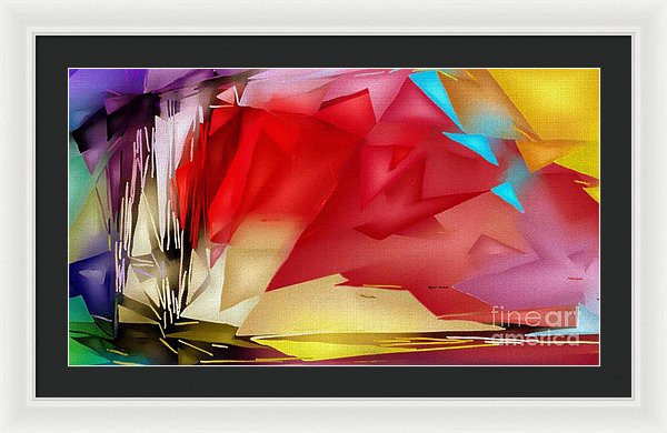 Geometric Rainbow - Framed Print