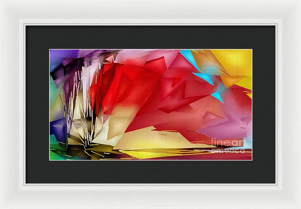 Geometric Rainbow - Framed Print