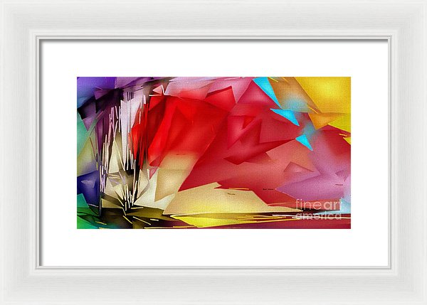 Geometric Rainbow - Framed Print