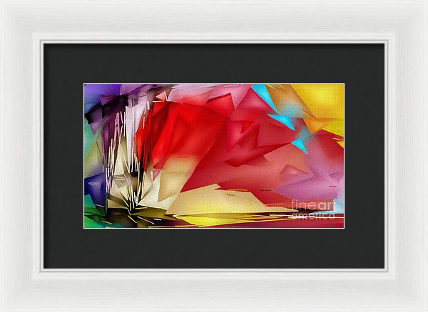 Geometric Rainbow - Framed Print