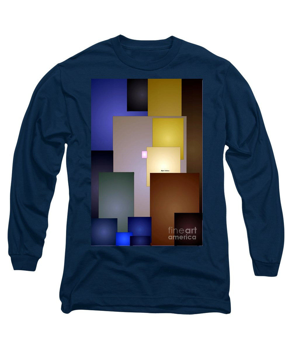 Long Sleeve T-Shirt - Geometric Squares