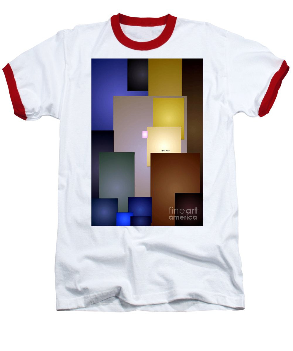 Baseball T-Shirt - Geometric Squares