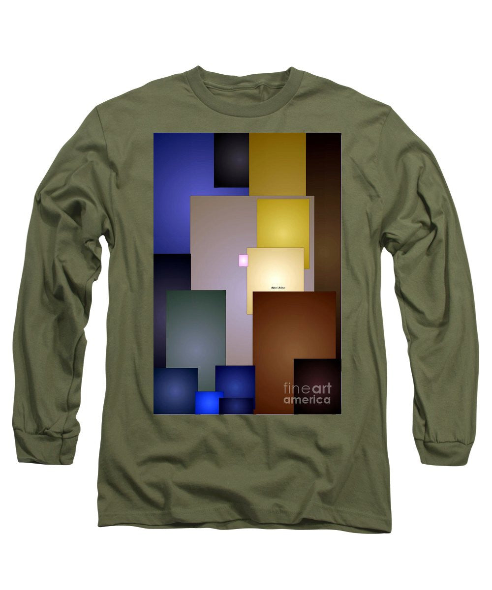 Long Sleeve T-Shirt - Geometric Squares