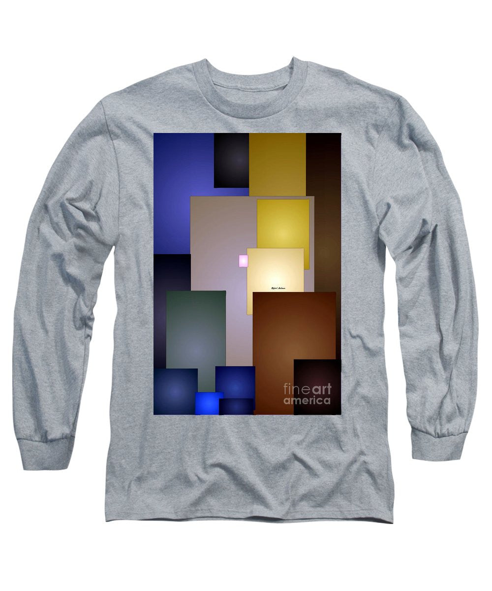 Long Sleeve T-Shirt - Geometric Squares