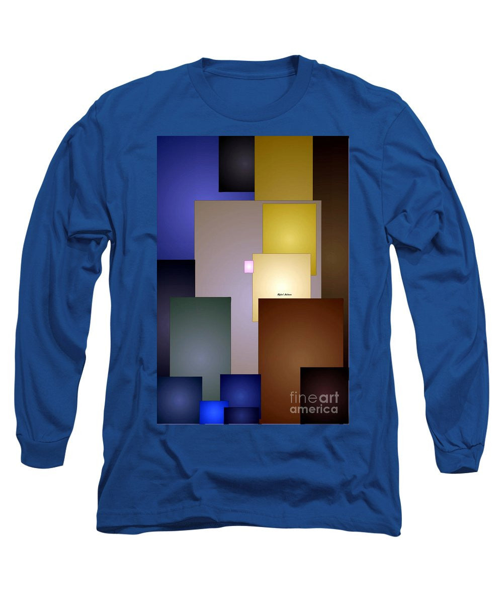 Long Sleeve T-Shirt - Geometric Squares