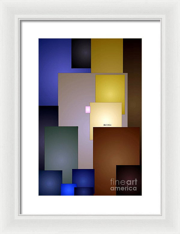 Framed Print - Geometric Squares