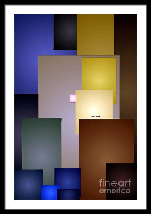 Framed Print - Geometric Squares